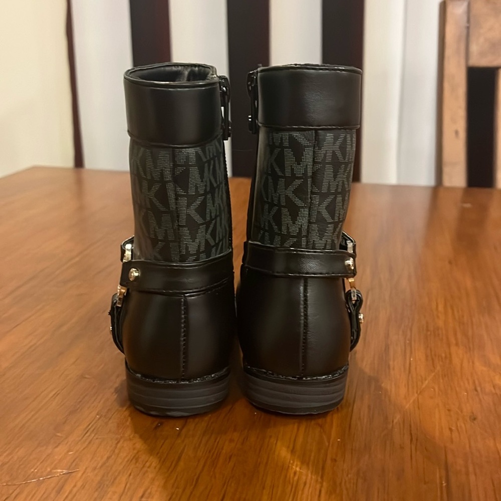 Michael Kors Emma Jacquard Boots black new Infant Toddlers Girls Size 6 - Picture 7 of 13